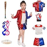 Amycute Quinn Cosplay Kostüme für Erwachsene Kinder, Mädchen...