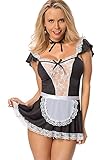 SHESHY Frauen Sexy Dessous Maid Cosplay Kostüm Französisch Naughty...