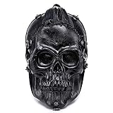 HANXIUCAO 3D Stereo Schädel Rucksack PU Rucksack wasserdichte Silikon...