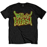 Billie Eilish 'Airbrush Flames' (Black) Kids T-Shirt (7-8 Years)