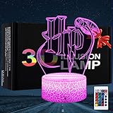 TIDRT Anime 3D Led Nachtlicht Harry Potter Lampe Ventilator Kinder...