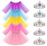 URAQT Mädchen Tutu Rock, 5 Stück Mädchen Prinzessin Kleid...