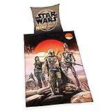 Herding Star Wars Mandalorian Bettwäsche-Sets, Cotton, Mehrfarbig,...