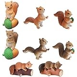BESTZY Eichhörnchen Figur Eichhörnchen Dekofigur Eichhörnchen...