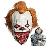 LePyCos Halloween Gruselige Clown Maske Latex Horror Killer Film LED...