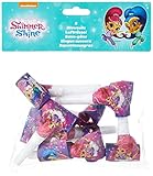 Amscan 9902163 - Luftrüssel Shimmer & Shine, 8 Stück, Größe ca. 30...