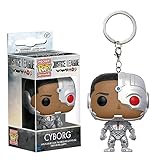 Funko 13793 Schlüsselanhänger Figur 'DC Justice League: Cyborg'