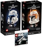 Lego Star Wars 3er Set: 75349 Captain Rex Helm, 75350 Clone Commander...