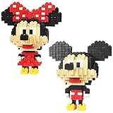 Mickey Miniatur Bausteine Puzzle, Mickey Cartoon Nano Baustein, Minnie...