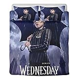 Wednesday Bettwäsche, Wednesday Addams Bettwäsche Microfaser...