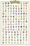 Grupo Erik Pokemon Poster Pack Kanto 61 x 91 cm (5) Wall Scrolls,...