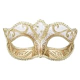 Boland 00338 - Augen-Maske Venice Felina, Gold, Gummizug, Ornamente,...