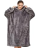 Tuopuda Übergroße Hoodie Sweatshirt Damen Herren Decke Sweatshirt...