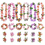 baotongle 24Stk Hawaii Party Dekorationen Hawaii Blumenketten mit...