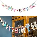 SUNBEAUTY Happy Birthday Girlande, Kindergeburtstag, Geburtstag...