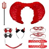 Kardition Teufel Kostüm Damen, Dämon Halloween Kleid Costume für...
