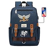 DDDWWW Harry Potter Rucksack Eule Buch Tasche Teenager Casual Rucksack...