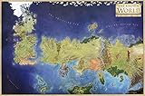 ZGNH 1000 Teile Puzzle Hölzern，Westeros Karte，Kreative schwierige...