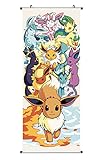 Großes Poke Rollbild/Kakemono aus Stoff | Poster 100x40cm | Motiv:...