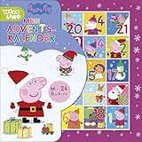 Peppa Pig Adventskalender: 24 Büchlein aus stabiler Pappe mit...