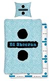 Ed Sheeran Bettwäsche 135x200 80x80 Kissen-Bezug 100% Baumwolle...