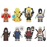 ZMOO 8 Stück Naruto Mini Anime Figuren Set, Baustein Spielzeug...