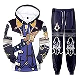 Mowseper Unisex Genshin Impact Cosplay Kostüm Anime Ganyu Halloween...