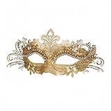 Metall-Maske filigran gold Augenmaske Venedig Kostüm Maskenball...