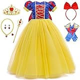 Windskids Schneewittchen Kostüm Mädchen Prinzessin Kleid mit...