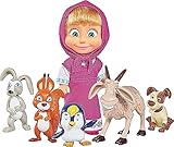 Simba 109301060 - Mascha und der Bär und ihre Tierfreunde, Masha mit...