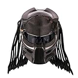 Motorradhelm Raubtier Kohlefaser, Predator Motorcycle Helmet...