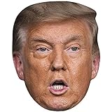 Celebrity Cutouts Donald Trump (Mouth Open) Maske aus Karton