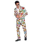 Widmann - 60er Jahre Pop Art Style Outfit, Jacke und Hose, Karneval,...