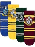 Harry Potter Kinder Hogwarts Socken Packung mit 4 Paar Mehrfarbig...