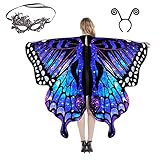 Schmetterling Kostüm Damen mit Schmetterling,Umhang mit...