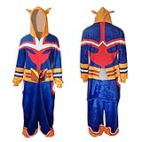 All Might Cosplay-Pyjama, Anime-Jumpsuit My Hero Academia, weich,...