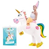 Original Cup Aufblasbares Magic Einhorn-Kostüm | aufblasbares Kostüm...