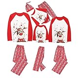 Zilosconcy Weihnachts Schlafanzug Hose Lustig Christmas Jumpsuit...