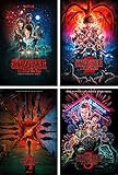 Close Up Stranger Things Poster 4er-Set Season 1-4 61 x 91,5 cm