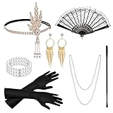 TUIBEIDAMAI 20er jahre kostüm damen set,20er jahre accessoires...