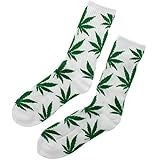 MFAZ Morefaz Ltd Socken Einmalige Anlage Weed Blatt drucken Unisex...