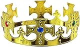 Balinco Krone Kreuz in Gold | Königskrone | Königin | Crown mit...