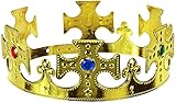 Balinco Krone Kreuz in Gold | Königskrone | Königin | Crown mit...