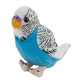 Teddys Rothenburg Kuscheltier Wellensittich 12 cm blau sitzend...