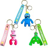 Rainbow Friends Schlüsselanhänger Cartoon Schlüsselbund Monsters 3...