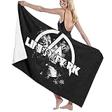 YHJUI Linkin-Band Park Baumwolle Strandtuch Mikrofaser Absorbierende...