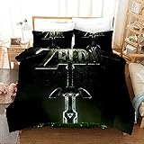 WYBFLF 3D Print Betten Kissen Bettwäsche The Legend of Zelda Spiel...
