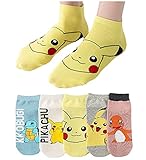 ZJKJ 3-5 Paar Süße Animations Cartoon Charakte Baumwoll Socken für...