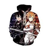 Anime Hoodie Sword Art Online Für Männer Druck 3D Hoodie Pullover...