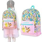 Pokemon Rucksack, School Bag mit Gepolsterten Trägern &...